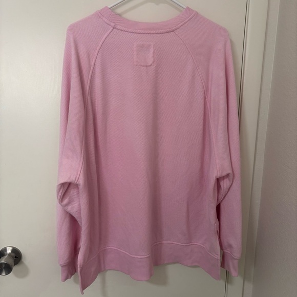 Aerie light Pink Women's oversized long sleeve Sweatshirt size S - Picture 2 of 11